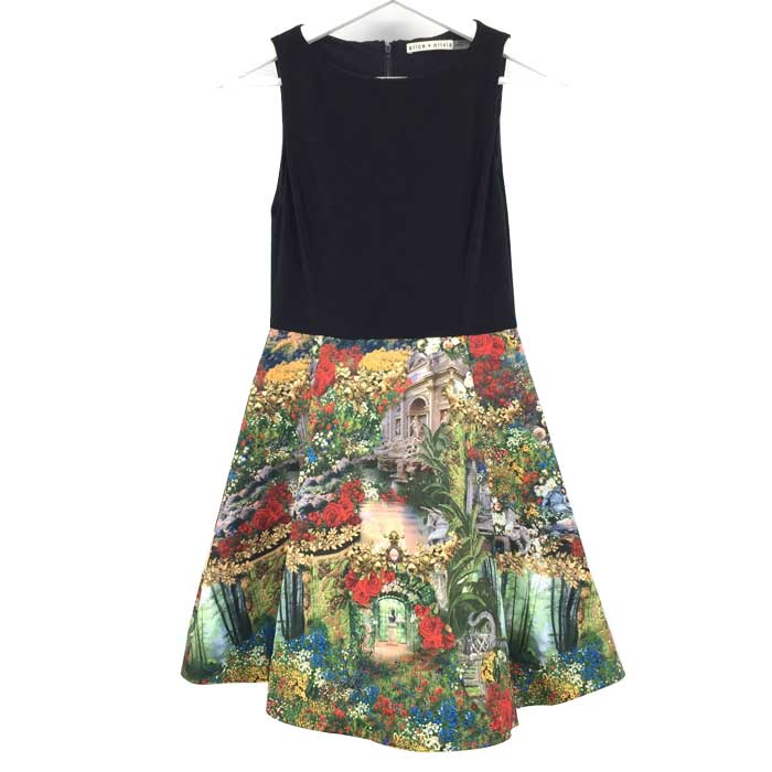 アリス アンド オリビア alice + olivia ワンピース ノースリーブ XS 
