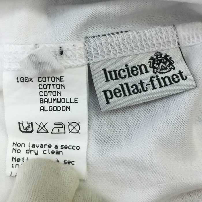 lucien pellat-finet - ルシアンペラフィネ lucien pellat finet  Tシャツ 半袖 アメリカ国旗 S  ホワイト【中古】【美品】 ルシアンペラフィネ lucien pellat finet Tシャツ 半袖 アメリカ国旗 S