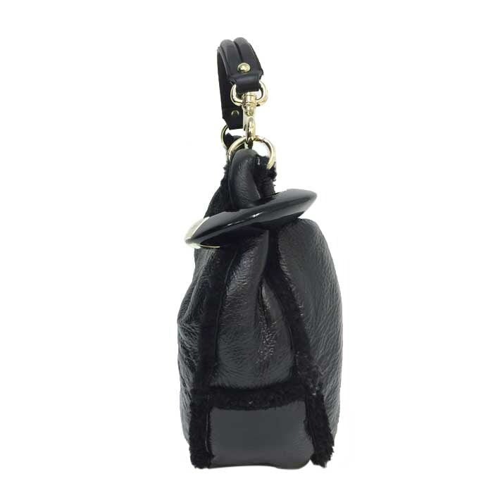 ジミーチュウ Jimmy Choo スカイバッグ ポーチ付き ワンショルダーバッグ  ブラック【中古】【美品】 ジミーチュウ Jimmy Choo スカイバッグ ポーチ付き ワンショルダー