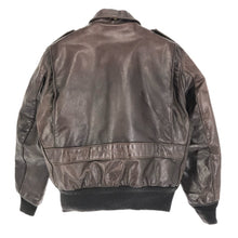 이미지를 갤러리 뷰어에 로드 , schott ショット USA製 A-2 フライトジャケット ライナー付 184SM レザー ブラウン サイズ42(XL相当)【中古】 メンズ 大きいサイズ
