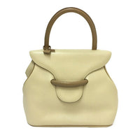 デルヴォー DELVAUX ボルティモア BALTIMORE ハンドバッグ  クリーム【中古】【美品】