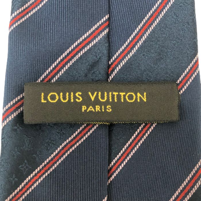 ルイ ヴィトン LOUIS VUITTON ネクタイ レジメンタル シルク100