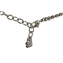 画像をギャラリービューアに読み込む, SWAROVSKI スワロフスキー バタフライモチーフ Y字型ネックレス シルバー【中古】レディース
