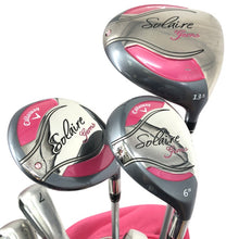 Load image into Gallery viewer, Callaway キャロウェイ ゴルフクラブ 8本セット キャディーバッグ付 フレックスL Solaire Gems ソレイル ピンク【中古】 レディース
