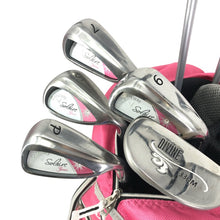 Load image into Gallery viewer, Callaway キャロウェイ ゴルフクラブ 8本セット キャディーバッグ付 フレックスL Solaire Gems ソレイル ピンク【中古】 レディース

