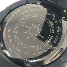 画像をギャラリービューアに読み込む, カシオ CASIO G SHOCK Gショック FROGMAN フロッグマン 海上保安制度創設70周年 記念モデル コラボレーションモデル 海上保安庁 タフソーラー 腕時計 クオーツ GWF D1000JCG 9JR【中古】【新品同様】【美品】
