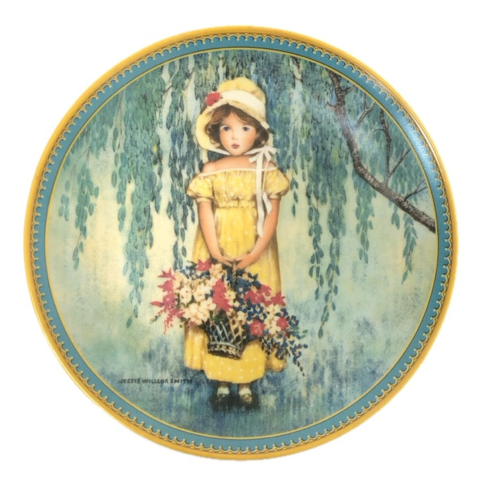 Jessie Willcox Smith ジェシー ウィルコックス スミス コレクタープレート 飾り皿 絵皿 EASTER インテリア 陶器【中古】