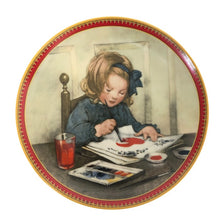 画像をギャラリービューアに読み込む, Jessie Willcox Smith ジェシー ウィルコックス スミス コレクタープレート 飾り皿 絵皿 VALENTINE’S DAY インテリア 陶器【中古】
