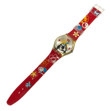 Load image into Gallery viewer, Swatch スウォッチ 干支シリーズ 戌年 GE178 腕時計 クオーツ シルバー文字盤【中古】 ユニセックス
