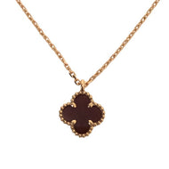 ヴァンクリーフ＆アーペル Van Cleef & Arpels スウィートアルハンブラ ペンダント ネックレス  カーネリアン ローズゴールド【中古】