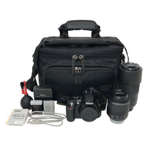 將圖片載入圖庫檢視器 Nikon ニコン D3100 ダブルズームキット デジタル一眼レフカメラ 18-55mm＆55-300mm【中古】レンズ2本・バッテリー2個付き
