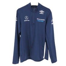 Load image into Gallery viewer, アンブロ umbro  ウィリアムズ レーシングF1 ハーフZIPプルオーバー サムホール XLサイズ  ネイビー【中古】【美品】
