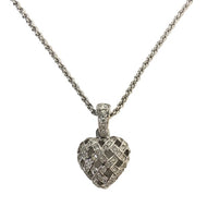 SWAROVSKI スワロフスキー ネックレス ハートモチーフ アクセサリー シルバー レディース 【中古】