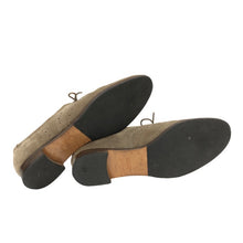 画像をギャラリービューアに読み込む, HIROFU ヒロフ ウィングチップ ドレスシューズ スウェード カーキ 24.5cm【中古】 レディース
