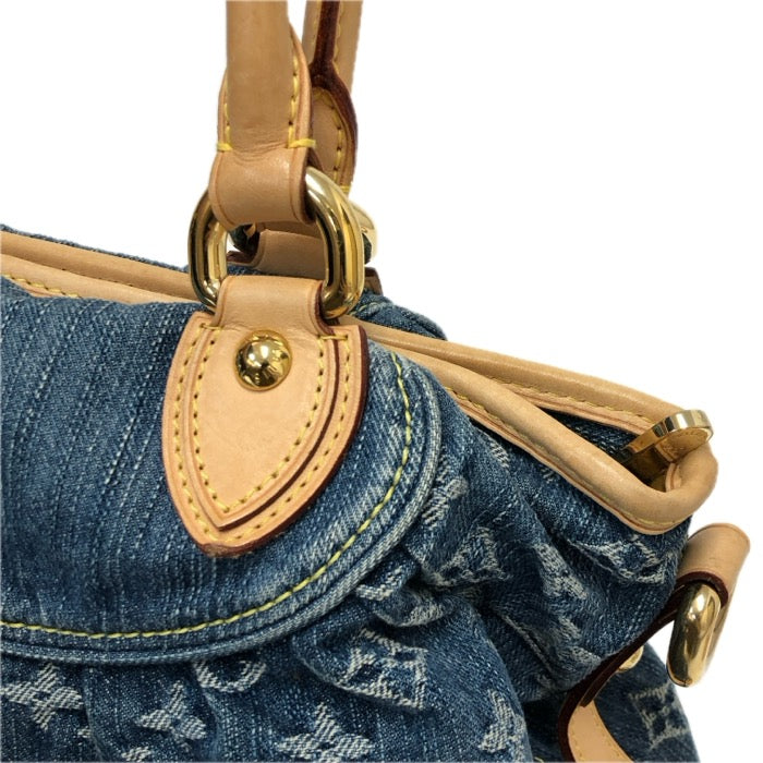 あき様の 美品 ルイヴィトン モノグラムデニム ネオカヴィMM ハンドバッグ ルイヴィトンネオカビィ MM 2WAYバッグ 14146 黒 ユニセックス