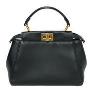 FENDI フェンディ ピーカブー ミニ 8BN244 K4P ハンドバッグ/ナッパレザー ブラック【中古】 レディース