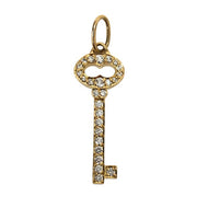 TIFFANY&Co. ティファニー ミニ ヴィンテージ オーバルキー ネックレス K18ゴールド ゴールド系 レディース 【中古】
