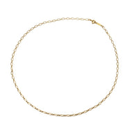 TIFFANY&Co. ティファニー オーバル リンク チェーン ネックレス K18ゴールド ゴールド系 レディース 【中古】
