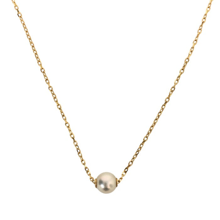 MIKIMOTO ミキモト パール 6.5mm ネックレス アコヤ真珠/K18 ゴールド【中古】 レディース