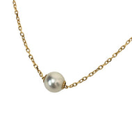 MIKIMOTO ミキモト パール 6.5mm ネックレス アコヤ真珠/K18 ゴールド【中古】 レディース