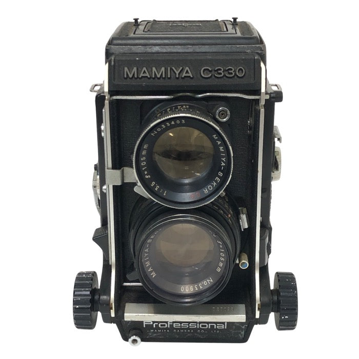 Mamiya マミヤ C330 Professional MAMIYA-SEKOR DS f3.5 105mm 二眼レフフィルムカメラ ブラック 動作未確認 【中古】