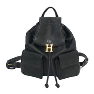 HIROFU ヒロフ リュック・デイパック レザー ブラック レディース 【中古】