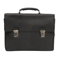 FENDI フェンディ ブリーフケース レザー ダークブラウン メンズ 【中古】