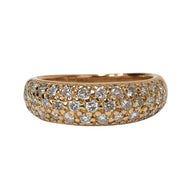 STAR JEWELRY スタージュエリー パヴェダイヤ ピンキーリング リング・指輪 ダイヤモンド/K18 ゴールド 2.5号相当【中古】 レディース