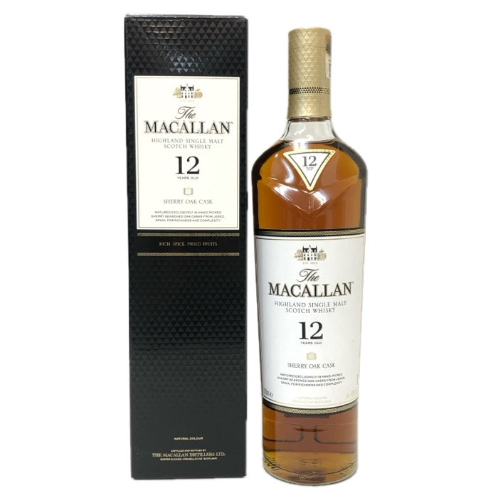 The Macallan ザ マッカラン 未開栓 700ml 40度 12年 シェリーオーク ウイスキー【中古】 【新品同様】