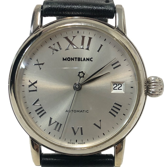 MONTBLANC モンブラン マイスターシュテュック デイト 7042 腕時計 自動巻き シルバー文字盤 36mm【中古】 メンズ