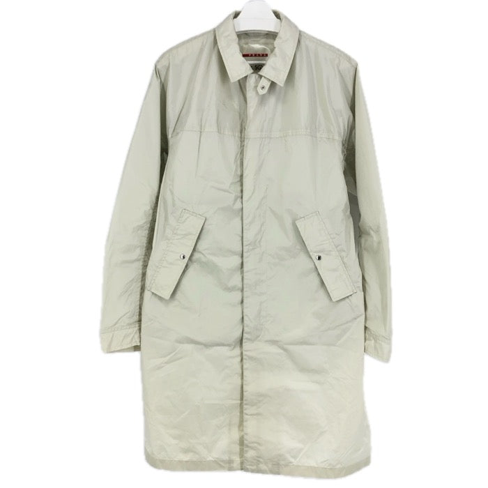 PRADA SPORTS プラダスポーツ SGV722 ステンカラーコート ナイロン ライトグリーン【中古】 メンズ