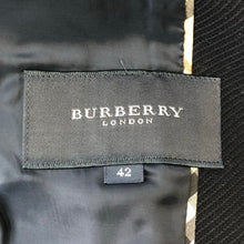 画像をギャラリービューアに読み込む, Burberry London バーバリー ロンドン 総裏 FCD11-160-32 テーラードジャケット コットン ネイビー【中古】 レディース
