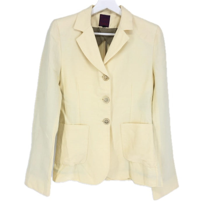 ISABEL MARANT イザベルマラン 半裏 テーラードジャケット 麻・リネン ライトイエロー【中古】 レディース