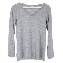 画像をギャラリービューアに読み込む, Gran Sasso グランサッソ Vネック カットソー ウール グレー Mサイズ相当【中古】 レディース
