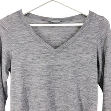 画像をギャラリービューアに読み込む, Gran Sasso グランサッソ Vネック カットソー ウール グレー Mサイズ相当【中古】 レディース
