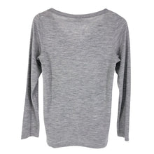 画像をギャラリービューアに読み込む, Gran Sasso グランサッソ Vネック カットソー ウール グレー Mサイズ相当【中古】 レディース

