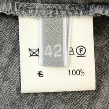 画像をギャラリービューアに読み込む, Gran Sasso グランサッソ Vネック カットソー ウール グレー Mサイズ相当【中古】 レディース
