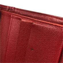 画像をギャラリービューアに読み込む, LOUIS VUITTON ルイ・ヴィトン Wホック ポルト モネ ビエ カルト クレディ M63487 二つ折り財布 エピレザー カスティリアンレッド【中古】 レディース
