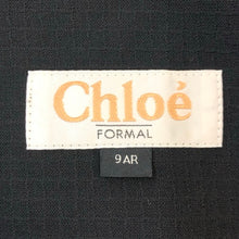 画像をギャラリービューアに読み込む, Chloe クロエ フォーマル ノーカラージャケット ウール ブラック Mサイズ相当【中古】 レディース
