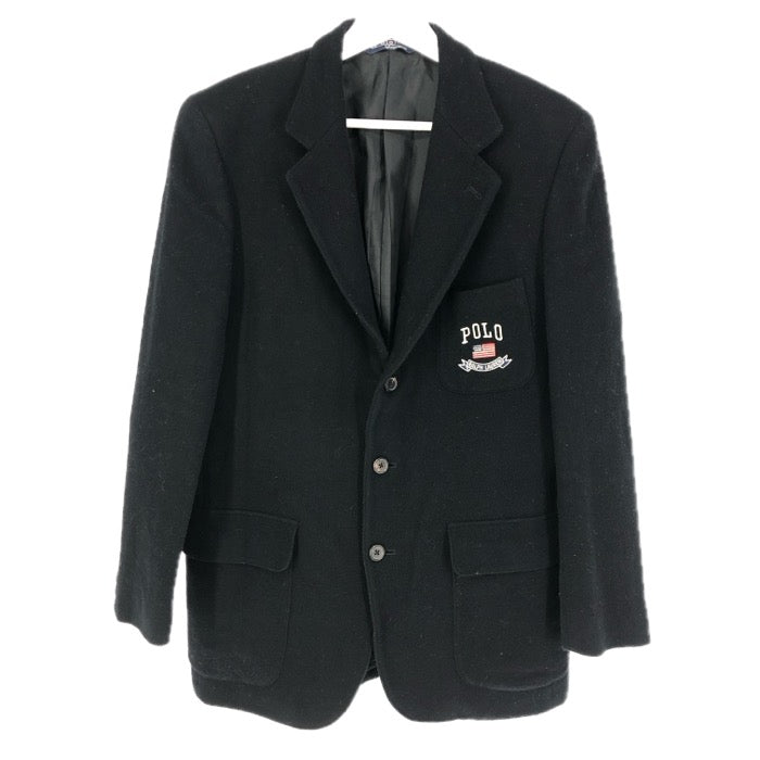 POLO RALPH LAUREN ポロ・ラルフローレン テーラードジャケット ウール ブラック サイズ170【中古】 ボーイズ