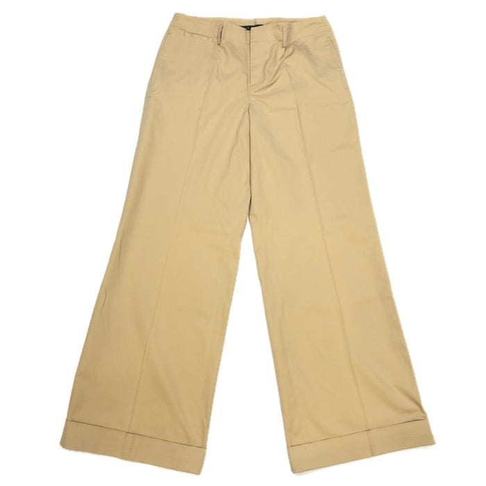 RLX RALPH LAUREN アールエルエックス ラルフローレン ワイド パンツ コットン ベージュ サイズ13号【中古】 レディース