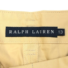 画像をギャラリービューアに読み込む, RLX RALPH LAUREN アールエルエックス ラルフローレン ワイド パンツ コットン ベージュ サイズ13号【中古】 レディース

