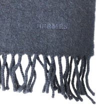 이미지를 갤러리 뷰어에 로드 , HERMES エルメス マフラー カシミヤ ネイビー【中古】 ユニセックス
