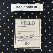 画像をギャラリービューアに読み込む, Madison Blue マディソンブルー martinique別注 ボウタイシャツワンピース レーヨン ブラック XSサイズ【中古】 レディース
