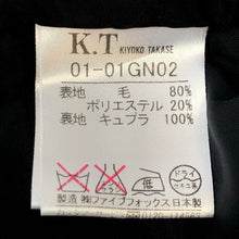 Load image into Gallery viewer, KT KIYOKO TAKASE ケーティー キヨコタカセ テーラードジャケット ウール ブラック Ｌサイズ相当【中古】 レディース
