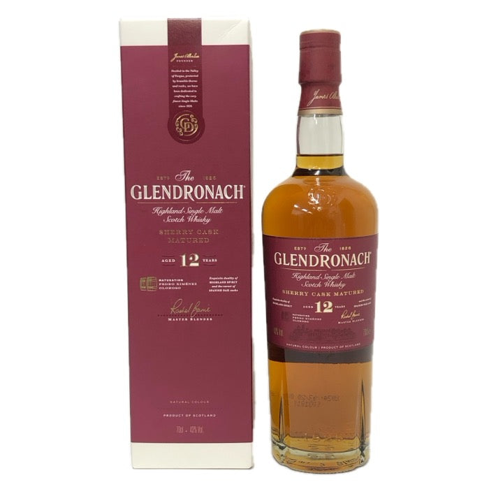 Glendronach グレンドロナック 未開栓 700ml 43度 シェリーカスク オールシェリー ハイランド シングル モルトスコッチ 12年 ウイスキー【中古】 【新品同様】