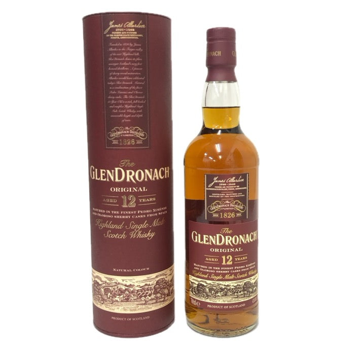 Glendronach グレンドロナック 未開栓 700ml 43度 ハイランド シングルモルト スコッチ 12年 ウイスキー【中古】 【新品同様】