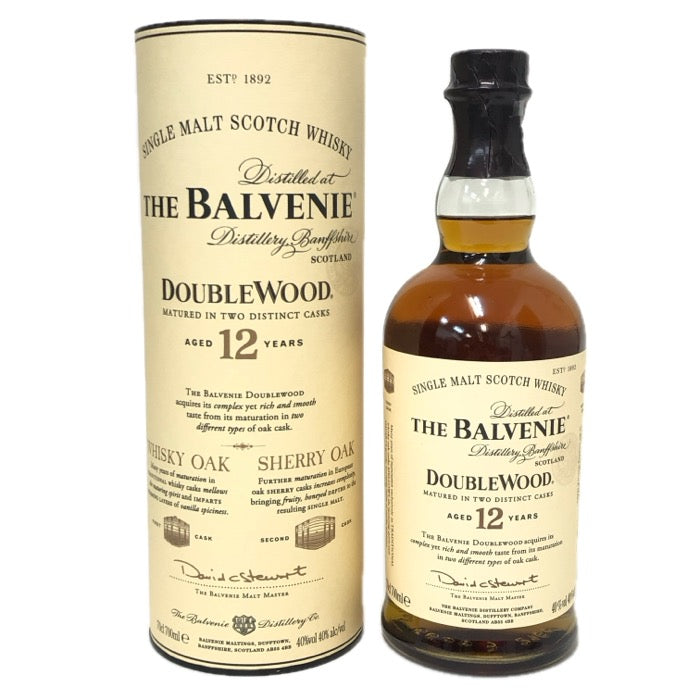 Balvenie バルヴェニー 未開栓 700ml 40度 シングル モルト スコッチ 12年 ダブルウッド ウイスキー【中古】 【新品同様】