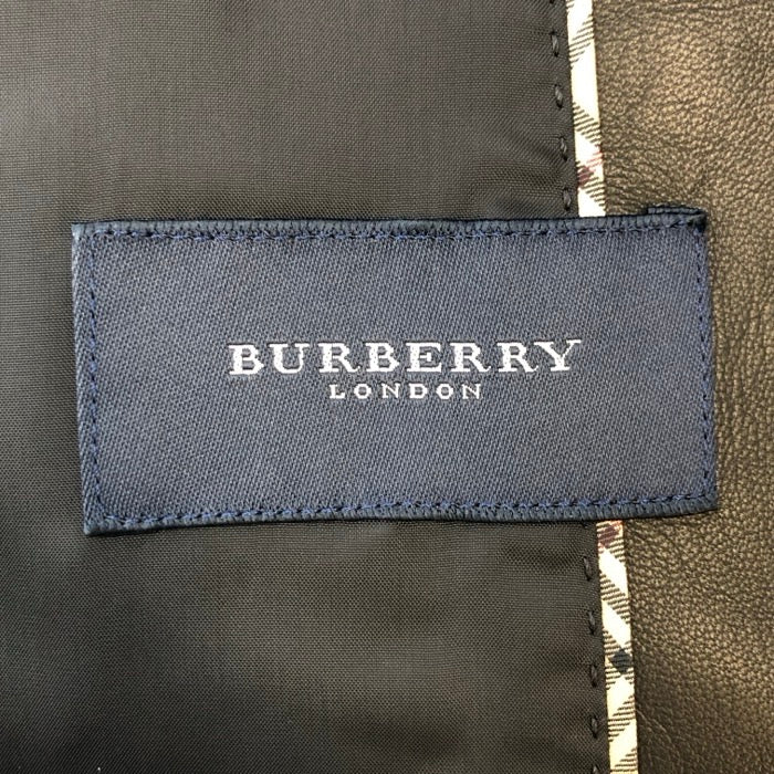 Burberry London バーバリー ロンドン レザージャケット 羊革 ブラック