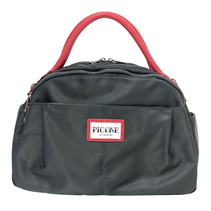 PICONE ACCESSORI ピッコーネ アッチェッソーリ 2way ショルダーバッグ ハンドバッグ グレー【中古】 レディース